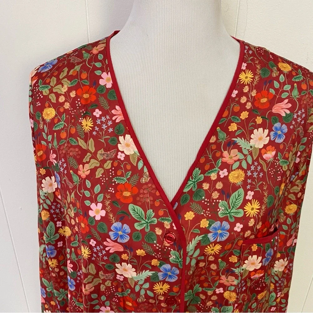 Summersalt x Rifle Paper Co. Women's Size 2XL Garden Party PJ Set NEW - Picture 11 of 16